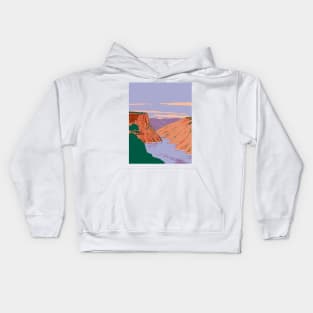 Flaming Gorge National Recreation Area in Wyoming and Utah USA WPA Art Poster Kids Hoodie